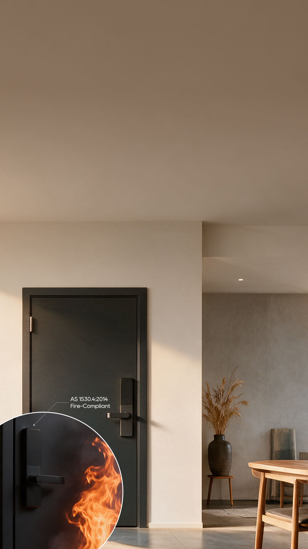 Fire-rated smart lock